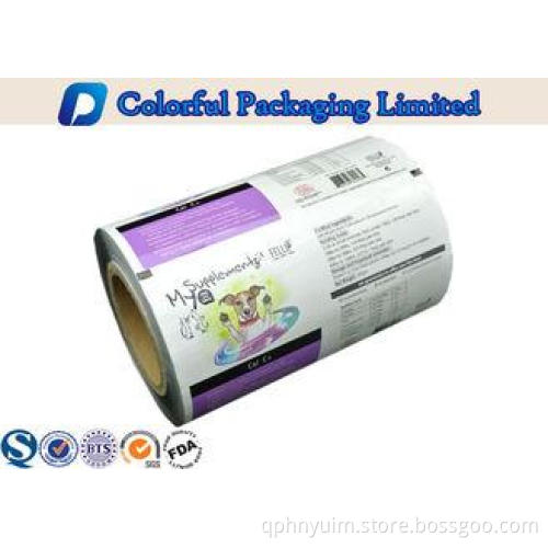 Glossy printing Aluminum Foil Packaging Film Roll For Food